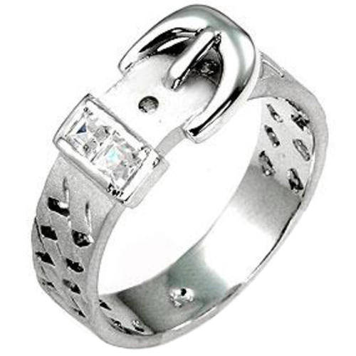 Silver Buckle Ring *USA IMPORT*